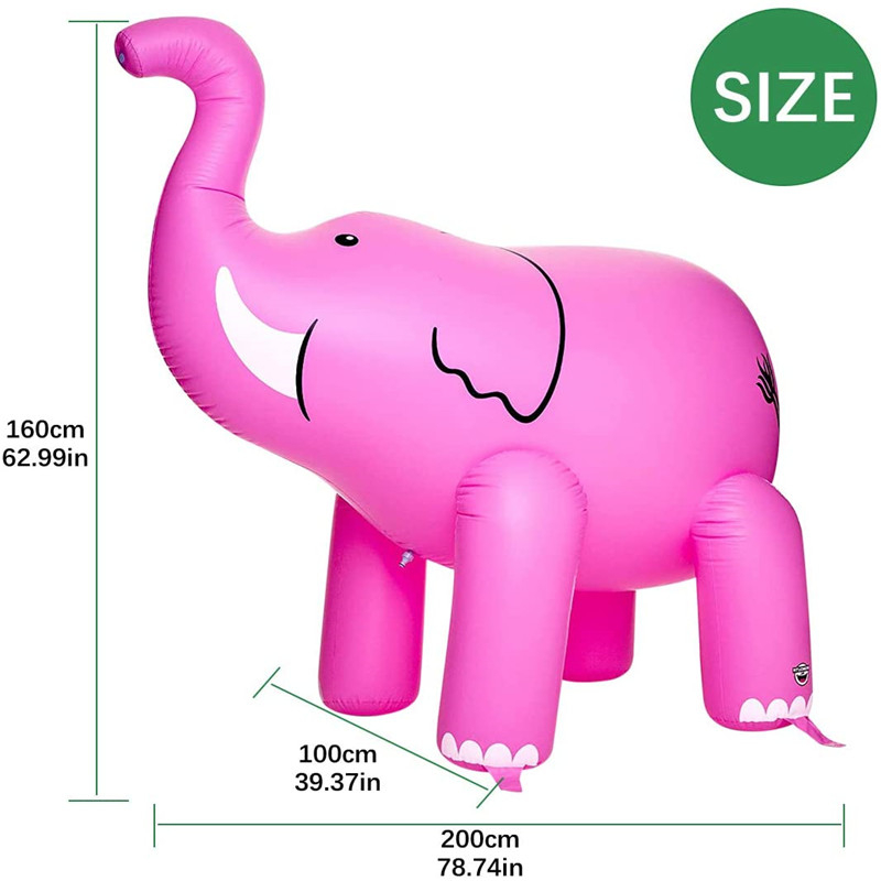 Фабричен изход надуваем слон играчка, PVC надуваема реклама карикатура герой плувка, въздушна играчка за деца
