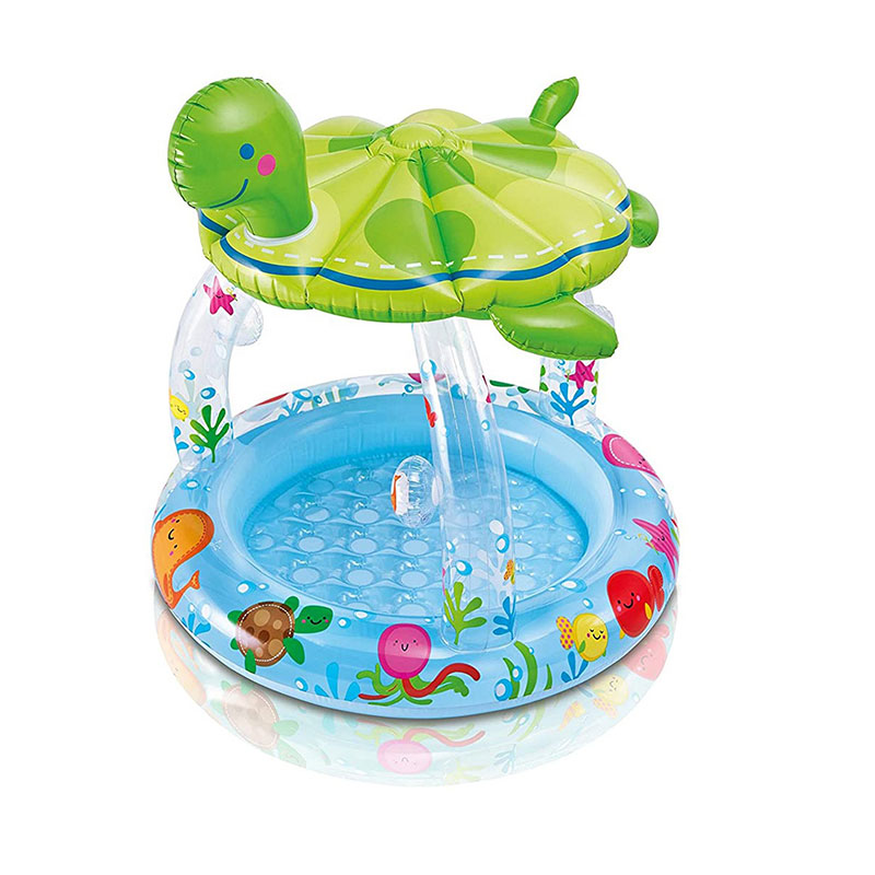 Надуваема морска костенурка Shade басейн за бебето